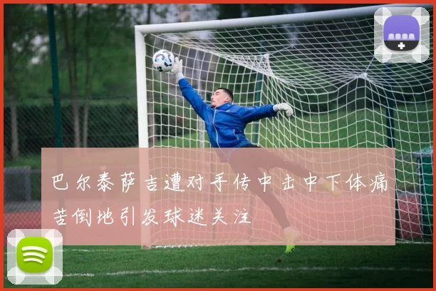 巴尔泰萨吉遭对手传中击中下体痛苦倒地引发球迷关注